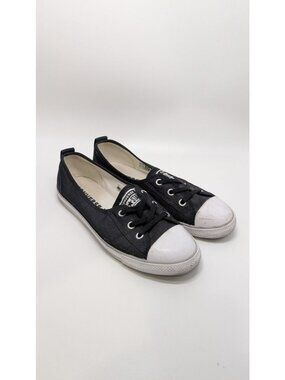 Converse All-Star Black Striped Ballet Lace Sneakers